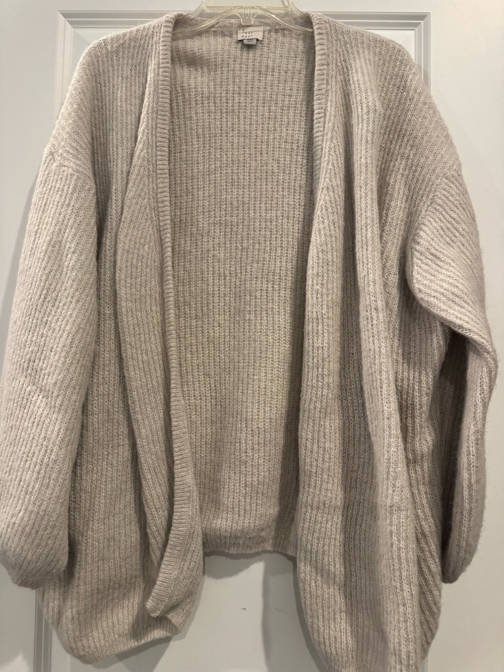 Cozy Open-Front Women’s Cardigan Sweater - Beige
